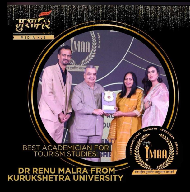 Dr. Renu Malra – Associate Professor of Tourism, Kurukshetra University